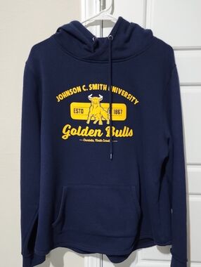 Johnson C SMITH Golden Bulls Navy Hoodie